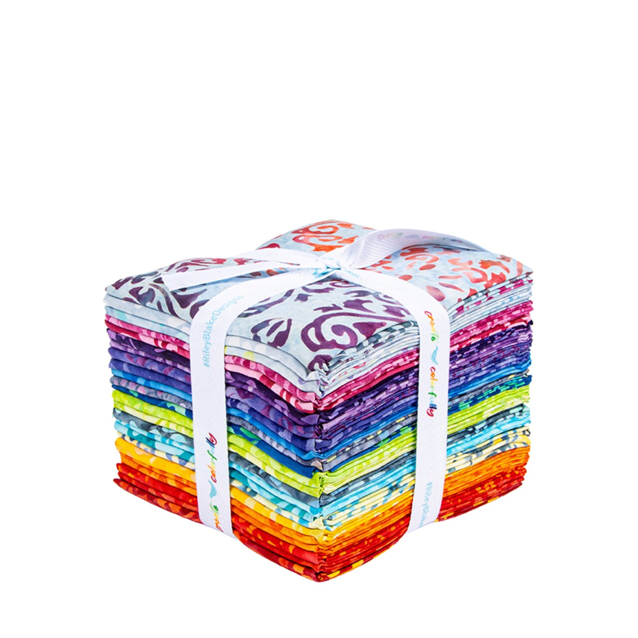 Expressions Batiks Fat Quarter Bundle in Swirl the Rainbow by Riley Blake Designs for Riley Blake (FQ-23565-24)